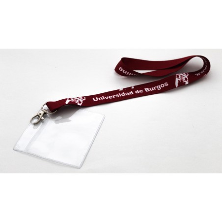Lanyard con plástico identificador