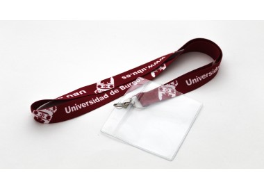 Lanyard con plástico identificador