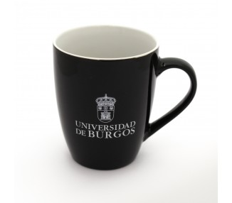 taza negra contraste