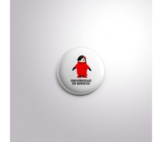 Chapa pingüina roja