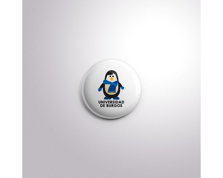 Chapa pingüino bufanda azul Chapa pingüino bufanda azul