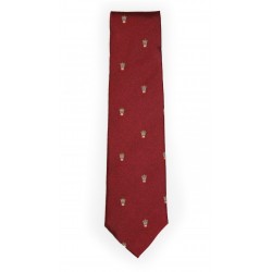 Corbata granate escudo UBU