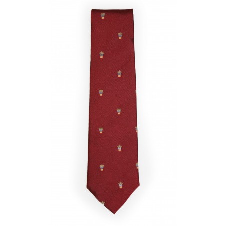 Corbata granate escudo UBU